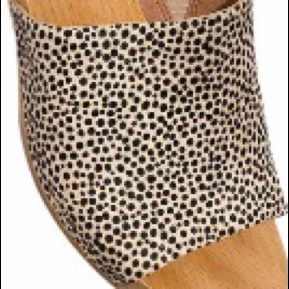 MADEWELL Dried Flax Spotted Haircalf Clog NWT S 8.5 - Picture 3 of 4